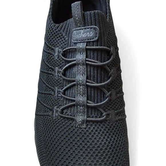 Skechers Black Stretch Fit Slip-On Low Top Comfort Support Sneakers Sz. 8.5 - Picture 7 of 12